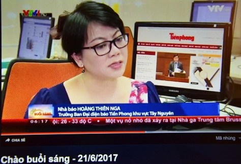 TN5_Lên tiếng bảo vệ đồng nghiệp trong Chương trình Chào buổi sáng ngày Nhà báo 2017