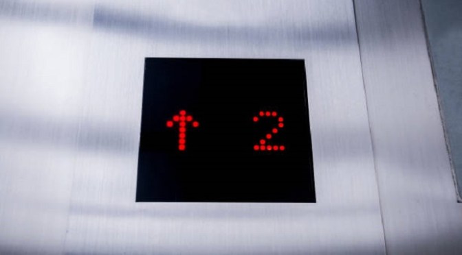 A few seconds in the elevator